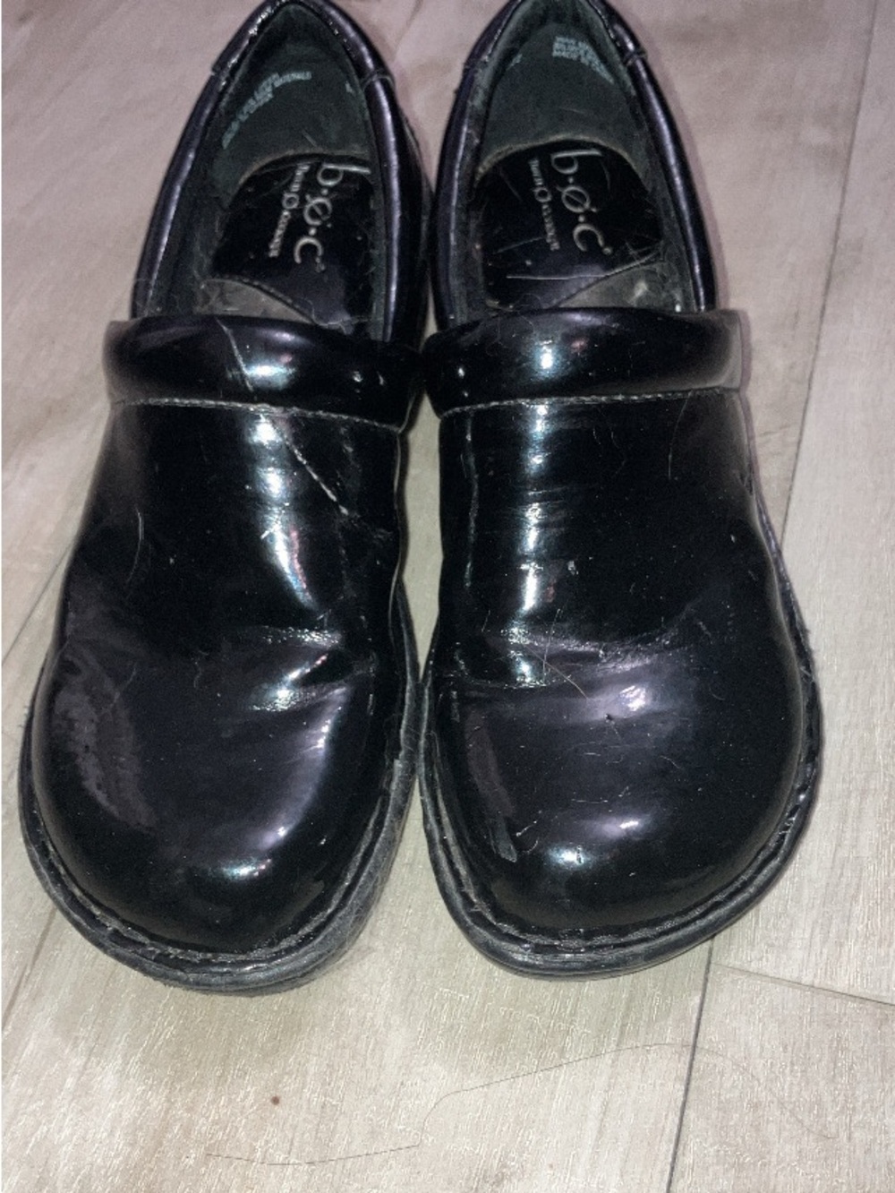 b.o.c. Black Slip-On Dress Shoes